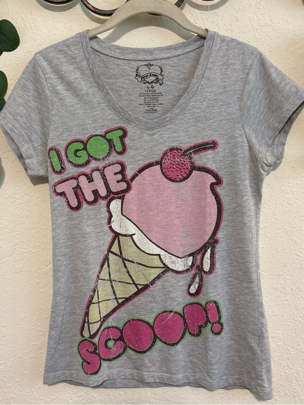 Y2K Emo Ice Cream Cherry Graphic Baby-Tee💕